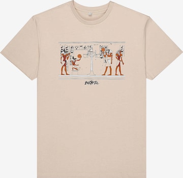Bucketz T-Shirt in Beige: Vorderseite