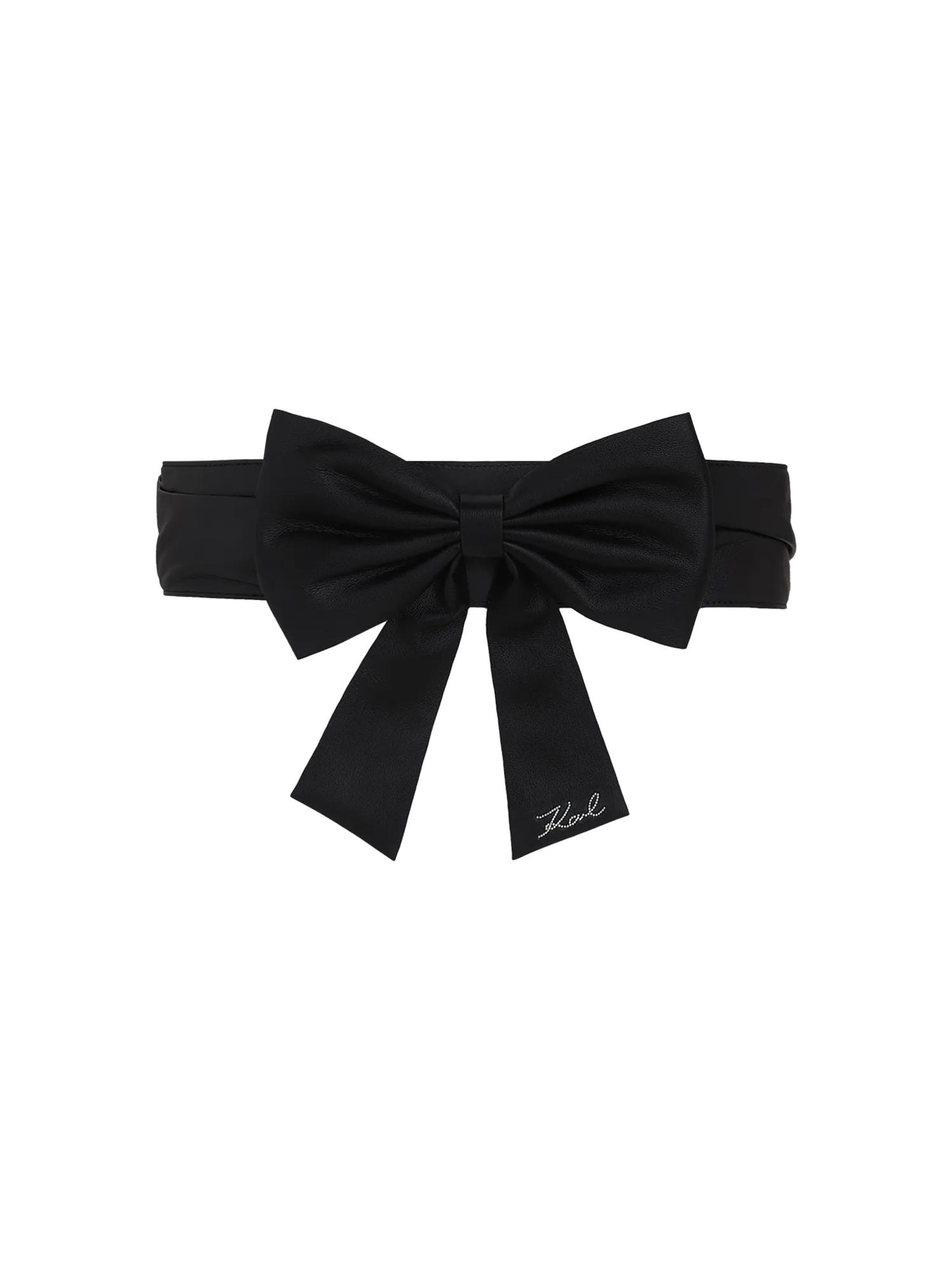 Karl Lagerfeld Gürtel in Schwarz: Vorderseite