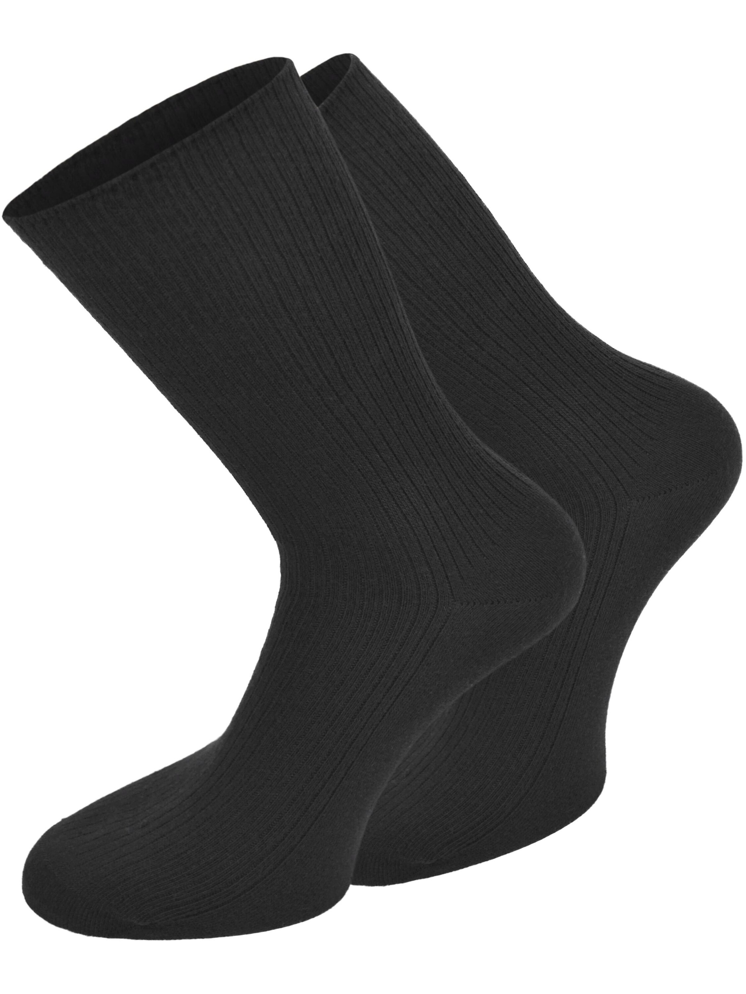 Chaussettes normani en noir : devant