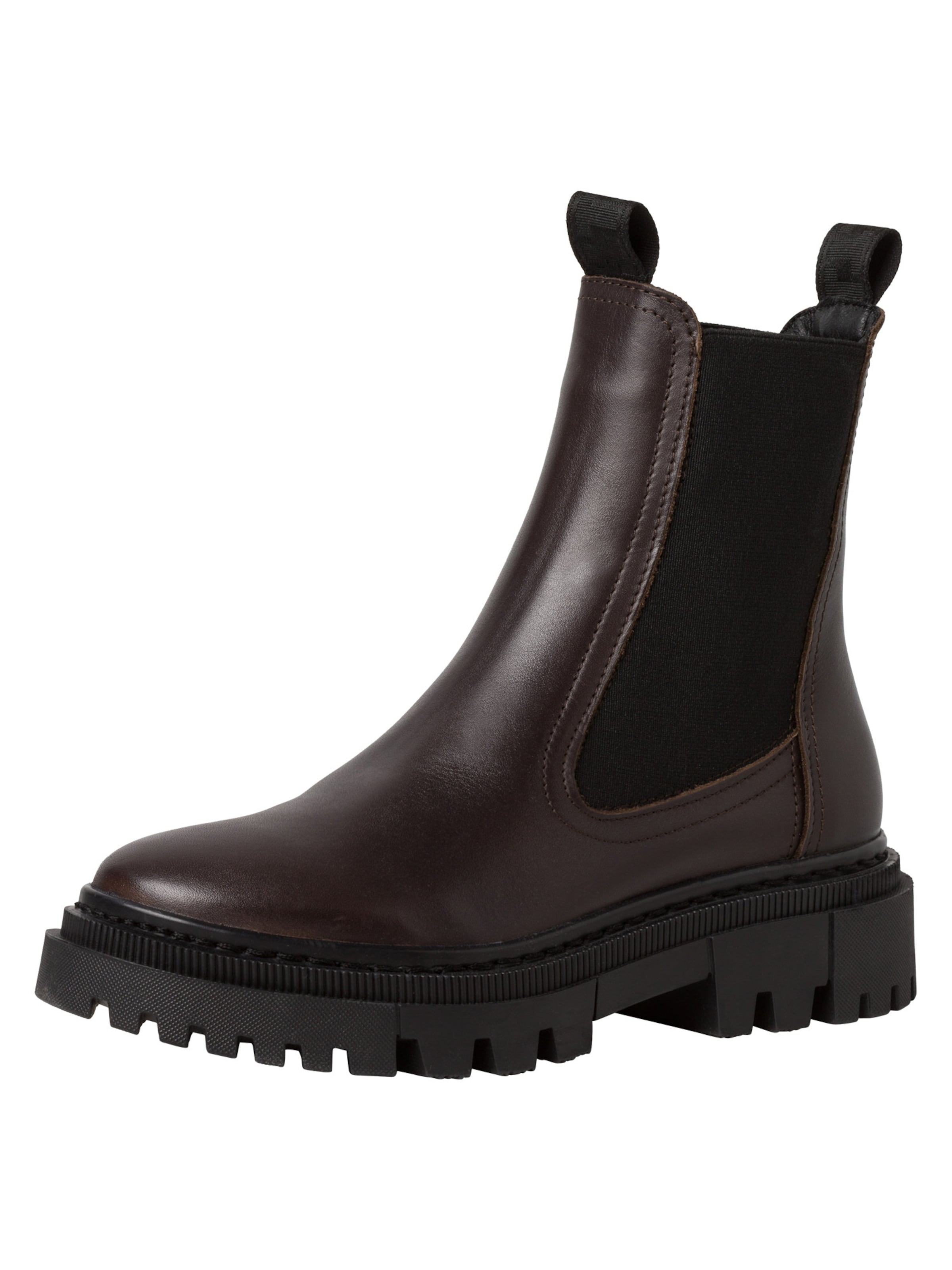 TAMARIS Chelsea Boots in Dark Brown ABOUT YOU