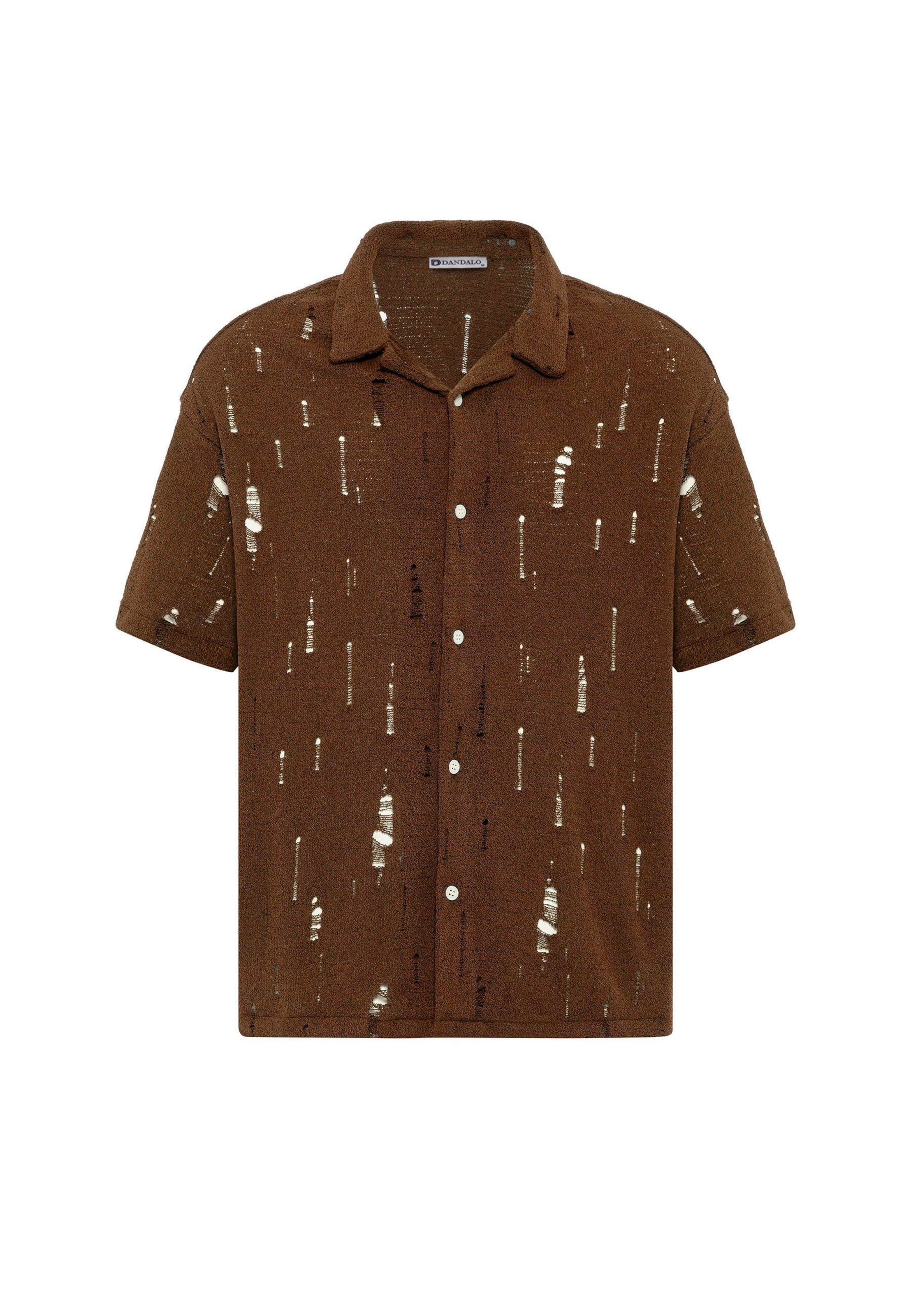 Dandalo Comfort Fit Риза в кафяво: отпред