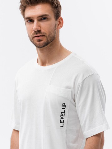 Ombre T-Shirt 'S1628' in Weiß