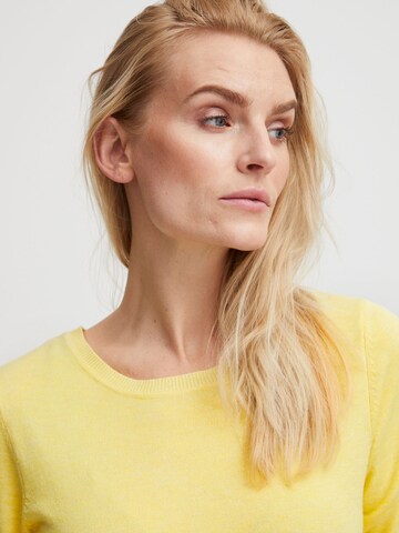PULZ Jeans Pullover 'PZSARA' in Gelb