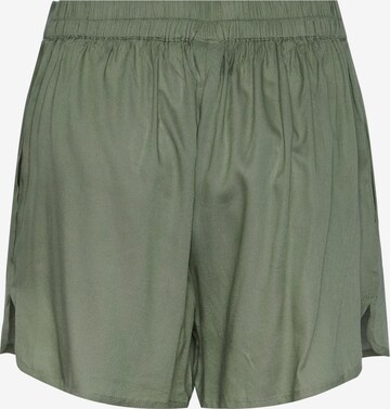 PIECES Regular Trousers 'NYA' in Green