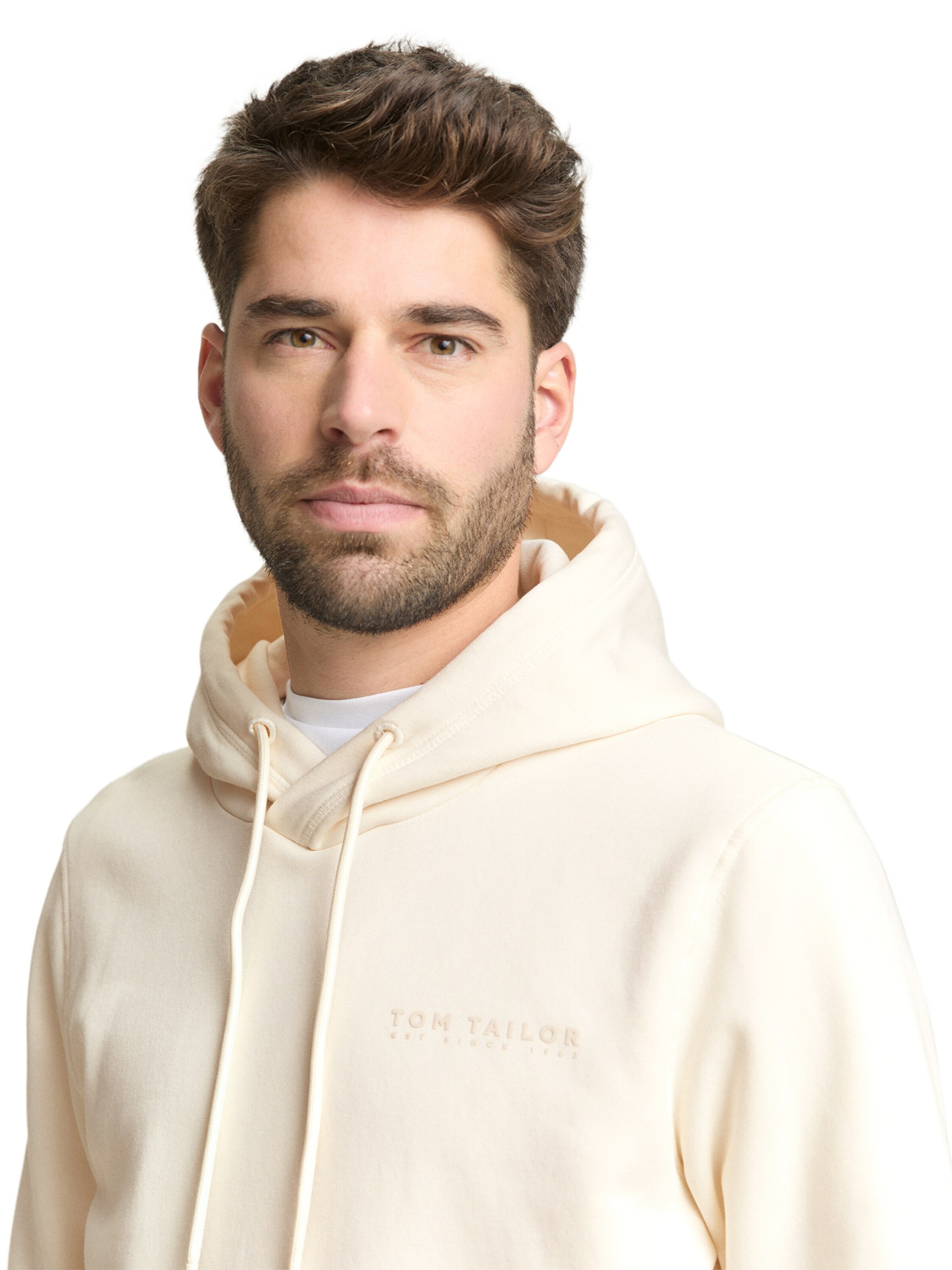 TOM TAILOR Sweatshirt in Weiß