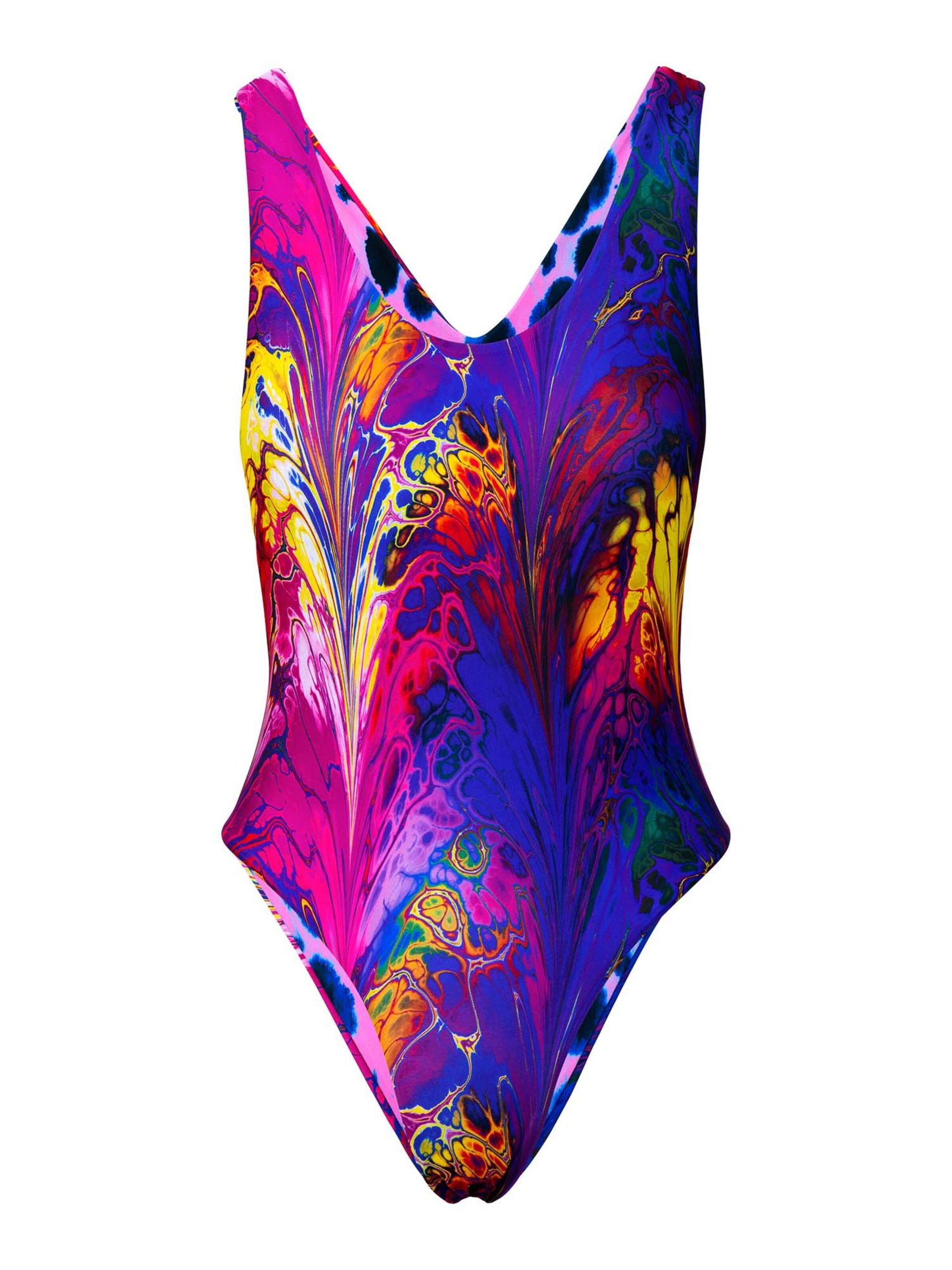 Kalaia Bustier Badeanzug 'Racer Back Reversible Swimsuit'‌ in Lila