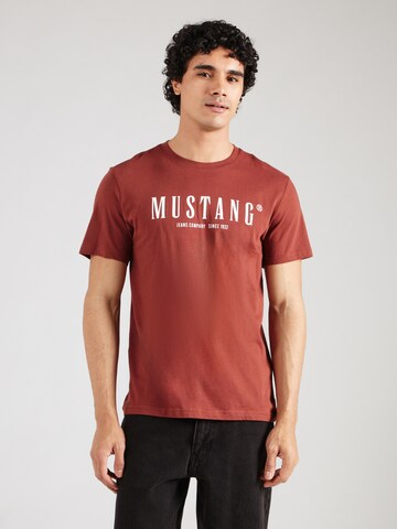 MUSTANG T-Shirt 'Austin' in Rot: Vorderseite