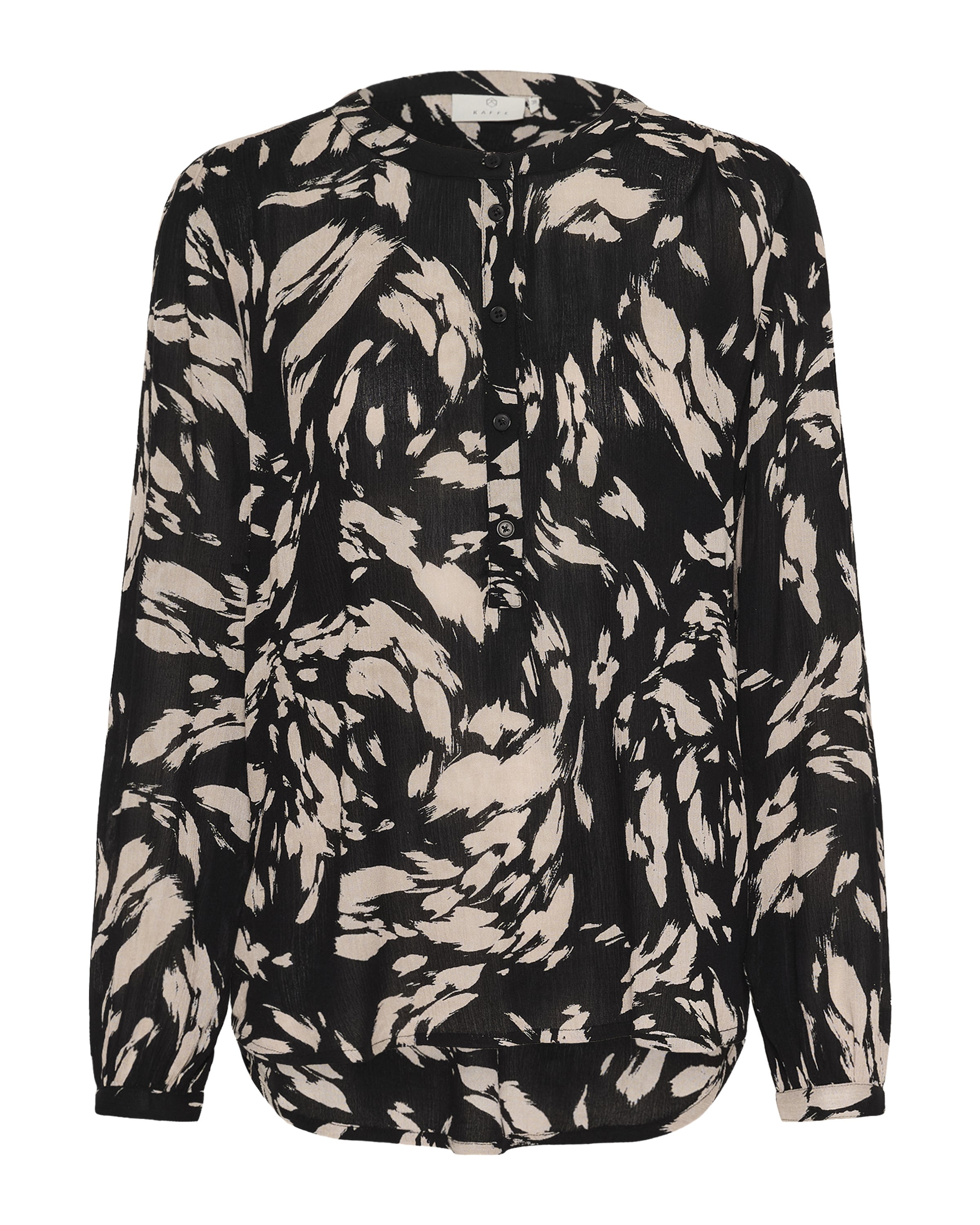 Kaffe Blouse 'Pollie' in Zwart: voorkant
