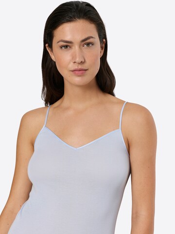Hanro Spaghettitop ' Cotton Seamless ' in Blau