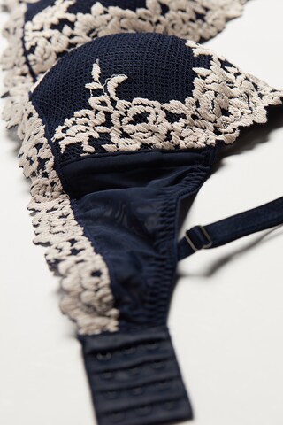 INTIMISSIMI Triangle Bra 'Pretty Flowers' in Blue