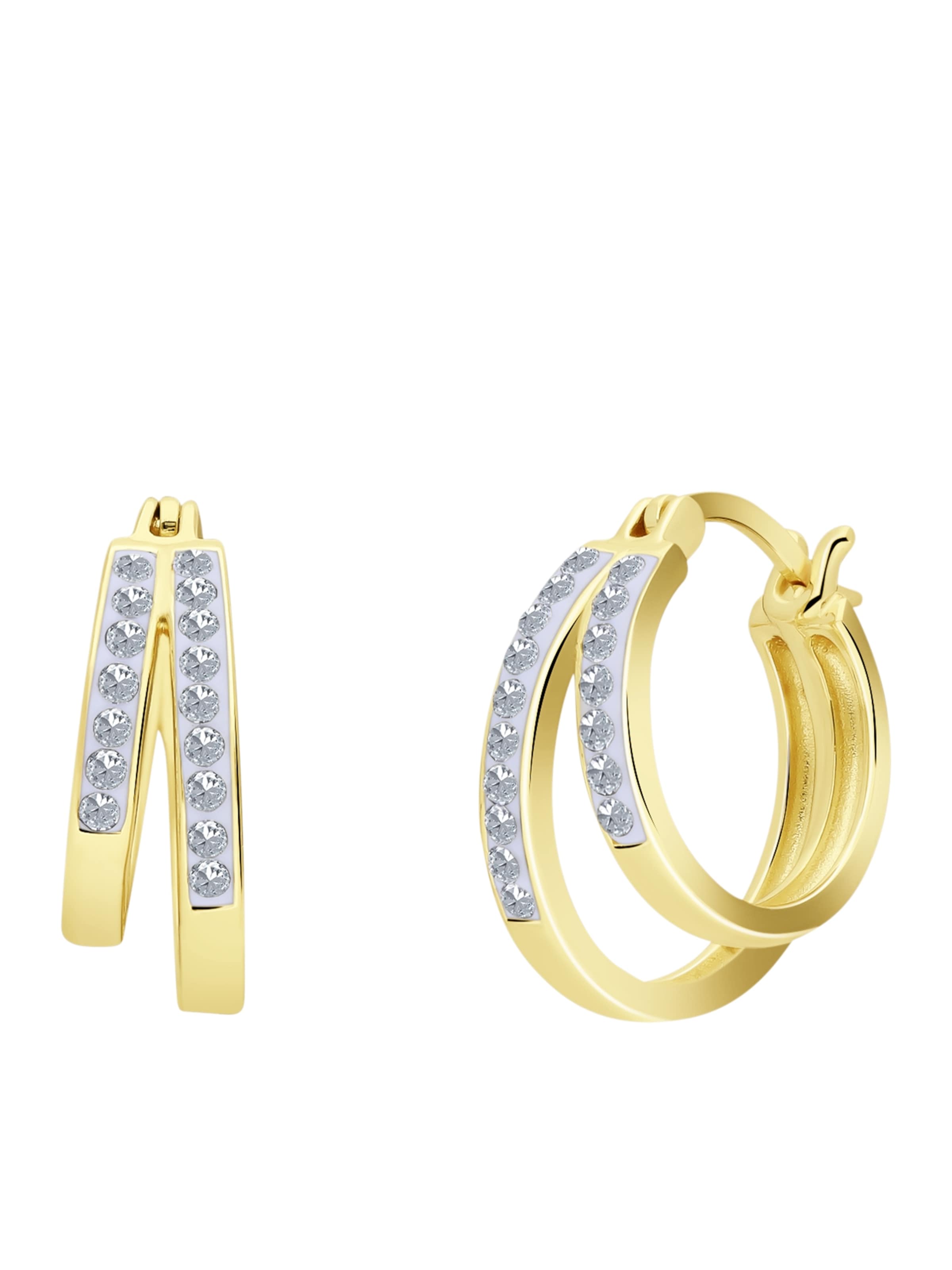 Lucardi Oorbellen in Goud: voorkant