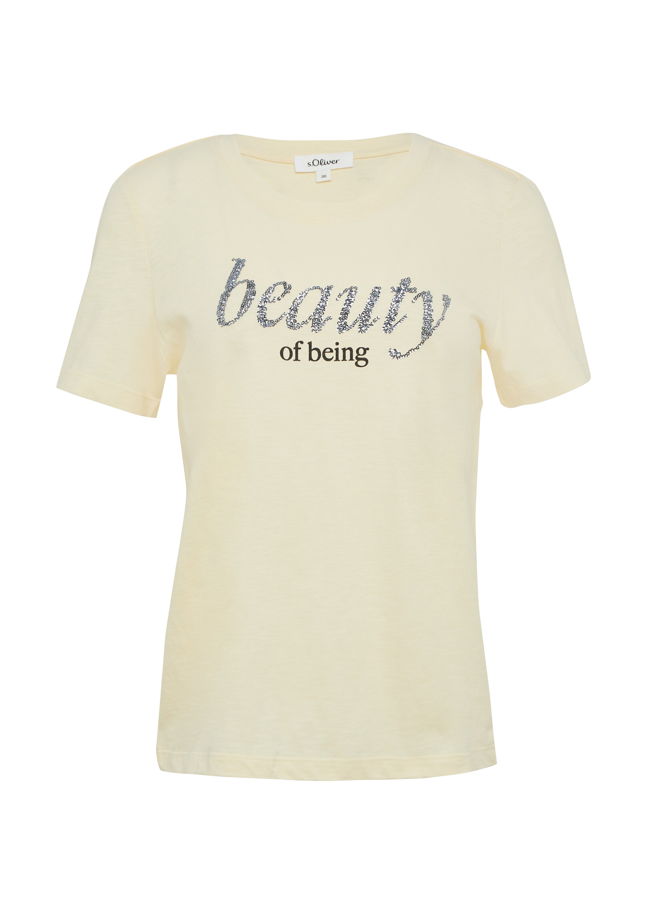 T-shirt s.Oliver en jaune : devant