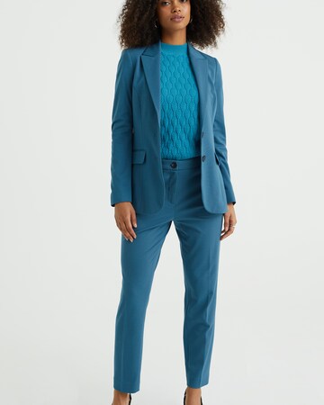 WE Fashion Слим Плиссированные брюки в Синий