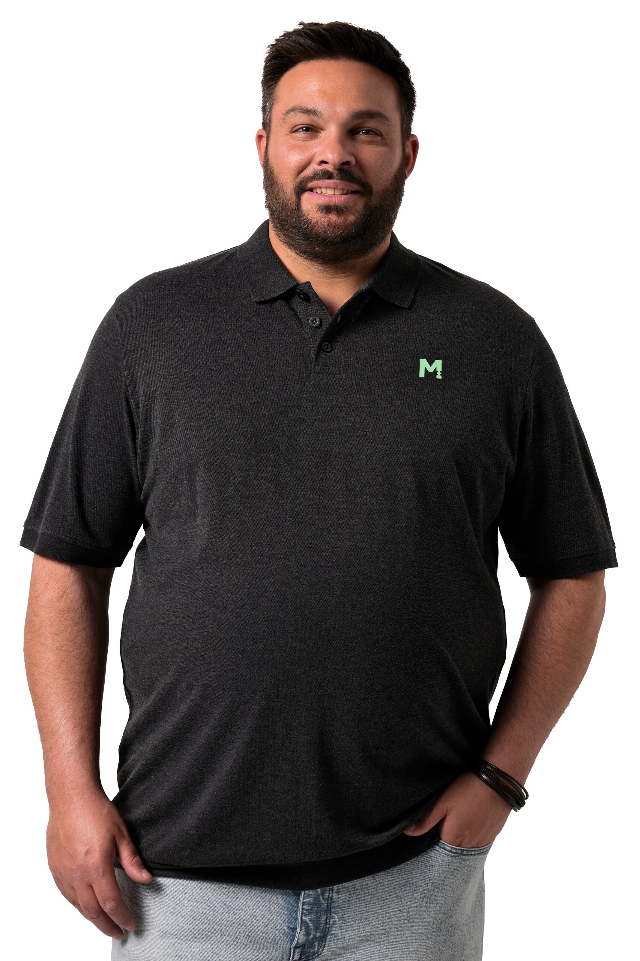 Men Plus Shirt in Green