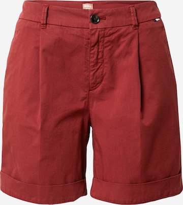 BOSS Orange Pleat-Front Pants 'Taggie' in Red: front