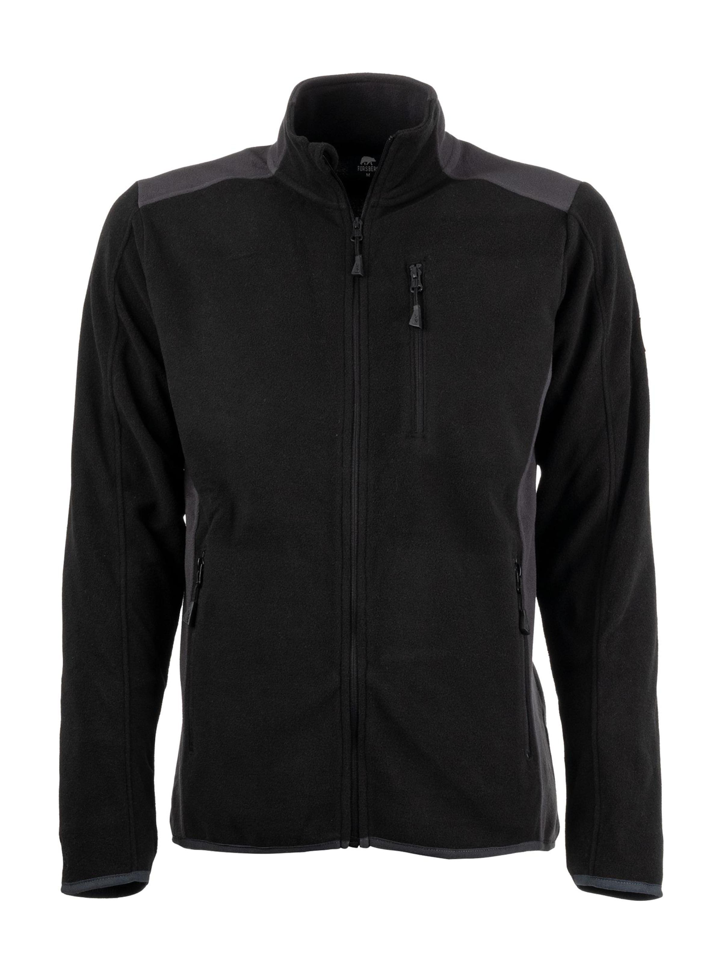 FORSBERG Fleecejacke 'Brodir III funktionelle Fleecejacke'‌‌ in Schwarz: Vorderseite