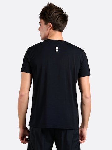 T-Shirt fonctionnel 'Bamboo Tee - Light Blue' nordicdots en noir