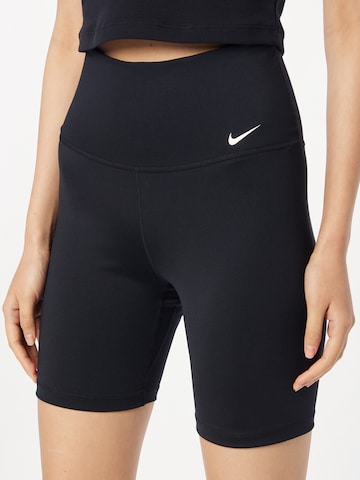 NIKE Skinny Športne hlače 'ONE' | črna barva