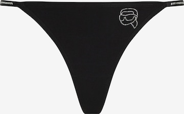 Karl Lagerfeld Stringit 'Ikon' värissä musta: etupuoli