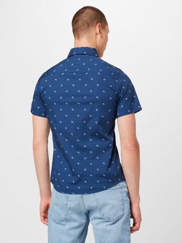 s.Oliver - Ajuste estrecho Camisa en azul