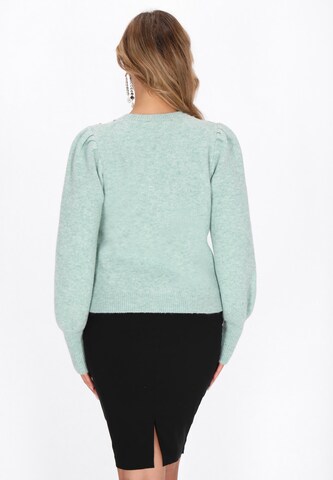 Pull-over faina en vert