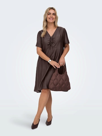 ONLY Carmakoma Платье 'CARCECILIA' в Коричневый