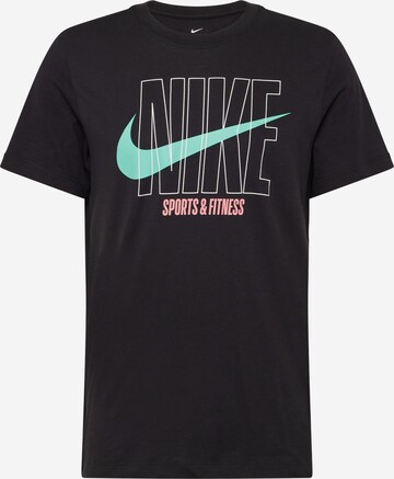 NIKE Functioneel shirt in Zwart: voorkant