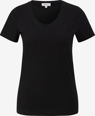 T-shirt s.Oliver en noir : devant