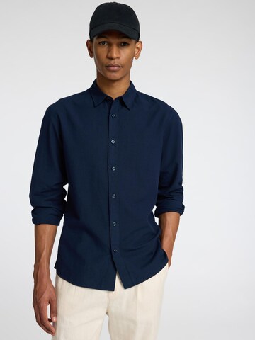 SELECTED Slim fit Button Up Shirt in Blue