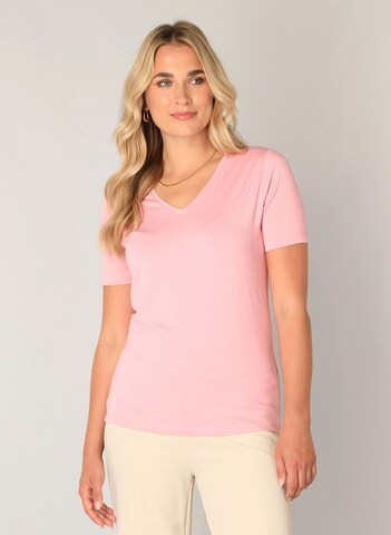 BASE LEVEL T-Shirt in Pink: Vorderseite
