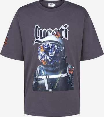 T-Shirt 'Light Astronaut' LYCATI exclusive for ABOUT YOU en gris : devant