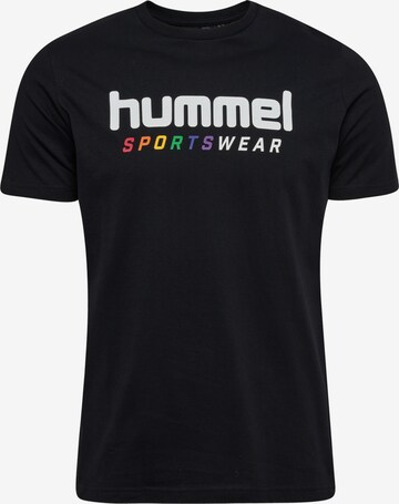 Hummel Performance Shirt 'RAINBOW' in Black: front