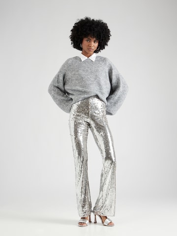 Lindex Flared Pants in Silver