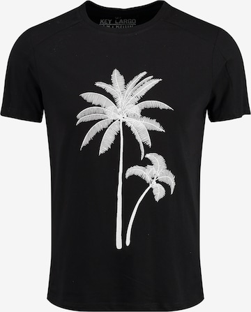 T-Shirt Key Largo en noir : devant