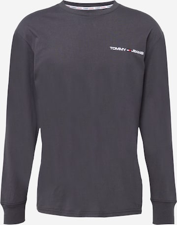 Tommy Jeans Shirt in Grijs: voorkant