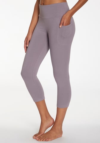Skinny Pantalon de sport LASCANA ACTIVE en violet : devant