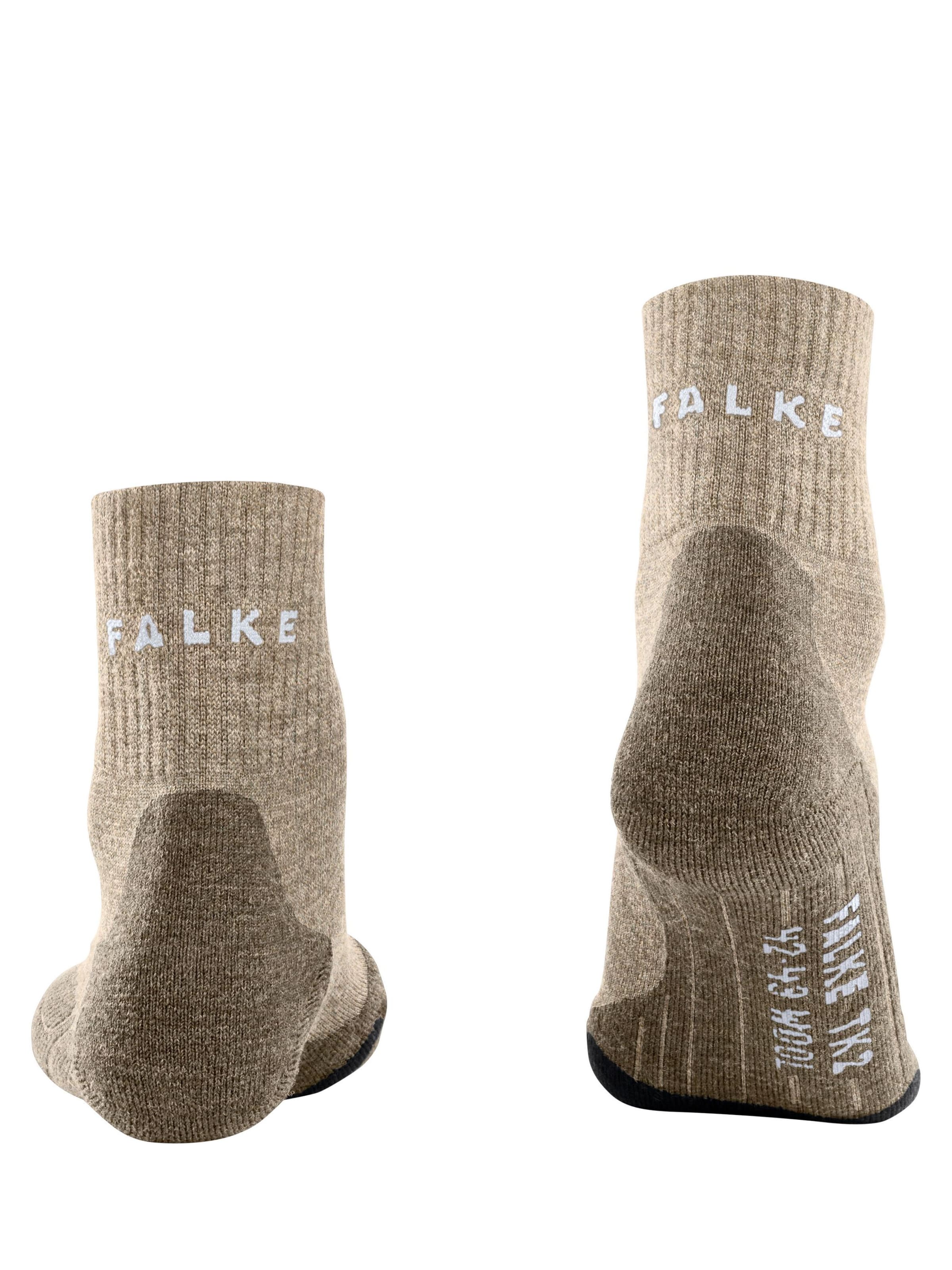 FALKE Athletic Socks 'TK2 Explore Wool Short' in Beige