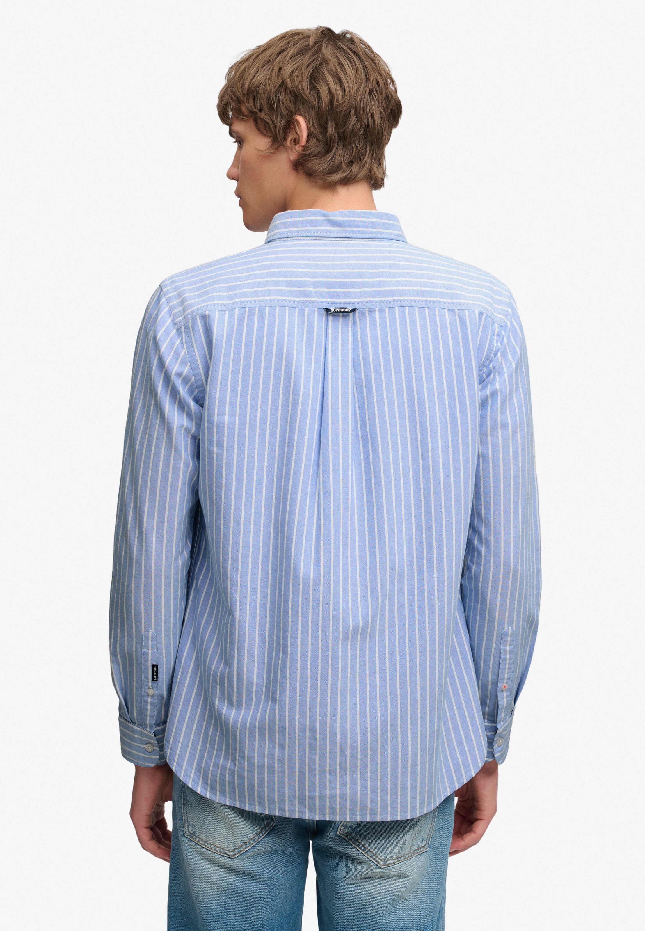 Superdry & Co Slim fit Button Up Shirt in Blue