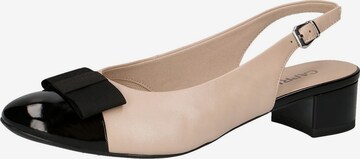 CAPRICE Slingpumps in Beige: predná strana