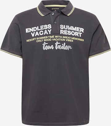 TOM TAILOR Poloshirt in Grau: predná strana