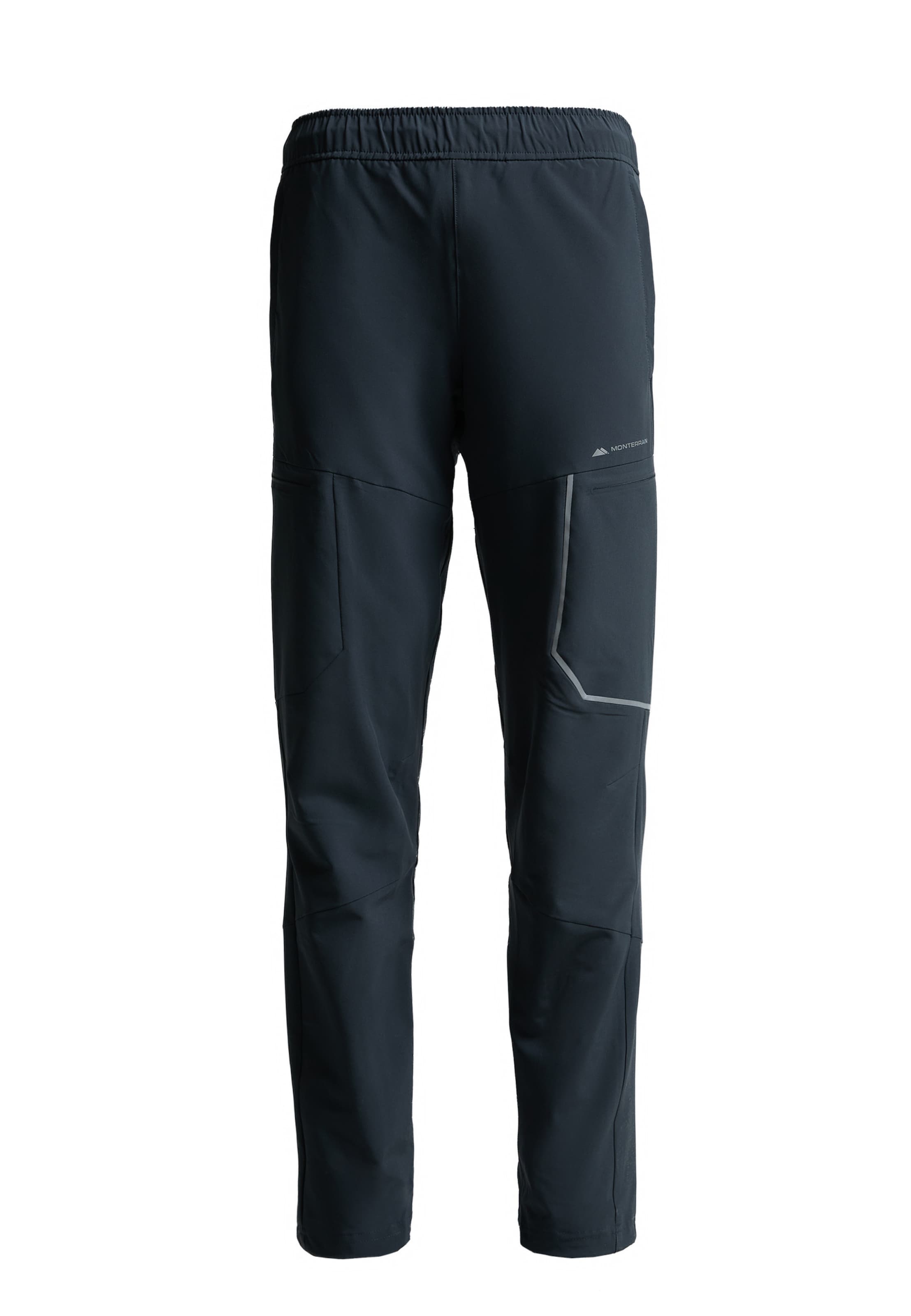 MONTERRAIN Regular Workout Pants 'Ramble 3.0 Woven' in Grey: front