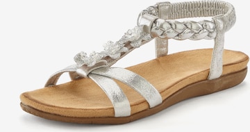 LASCANA Sandals in Silver: front