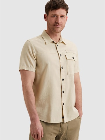 Regular fit Camicia 'Shirt in slub cotton with short sleeves' di PME Legend in beige