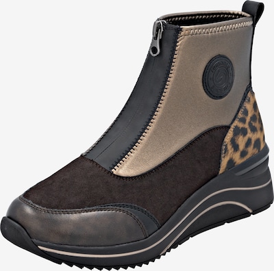REMONTE Stiefelette in 40 in umbra / dunkelbraun / gold / schwarz, Produktansicht