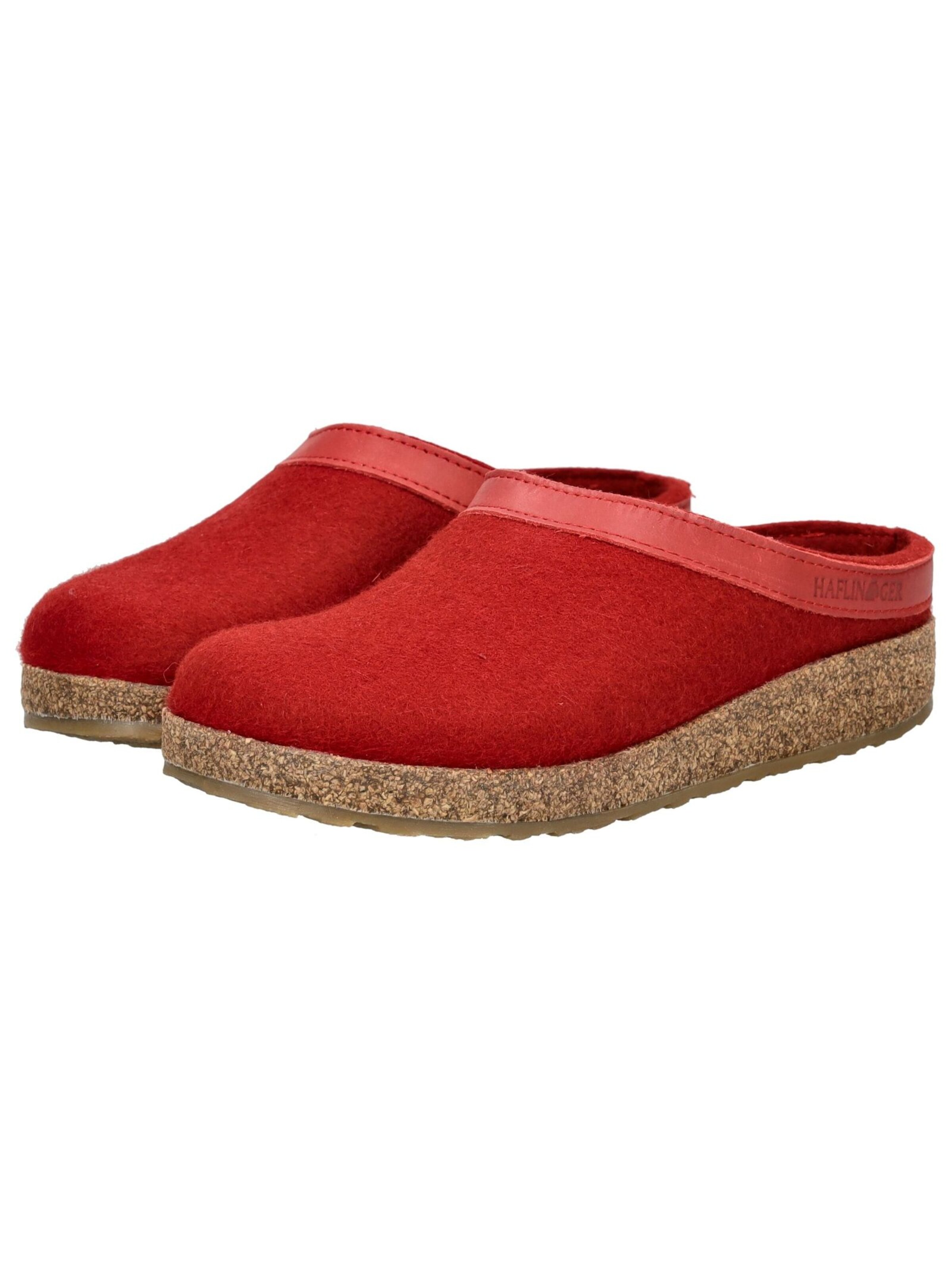 HAFLINGER Slipper 'Torben Grizzly' in Red