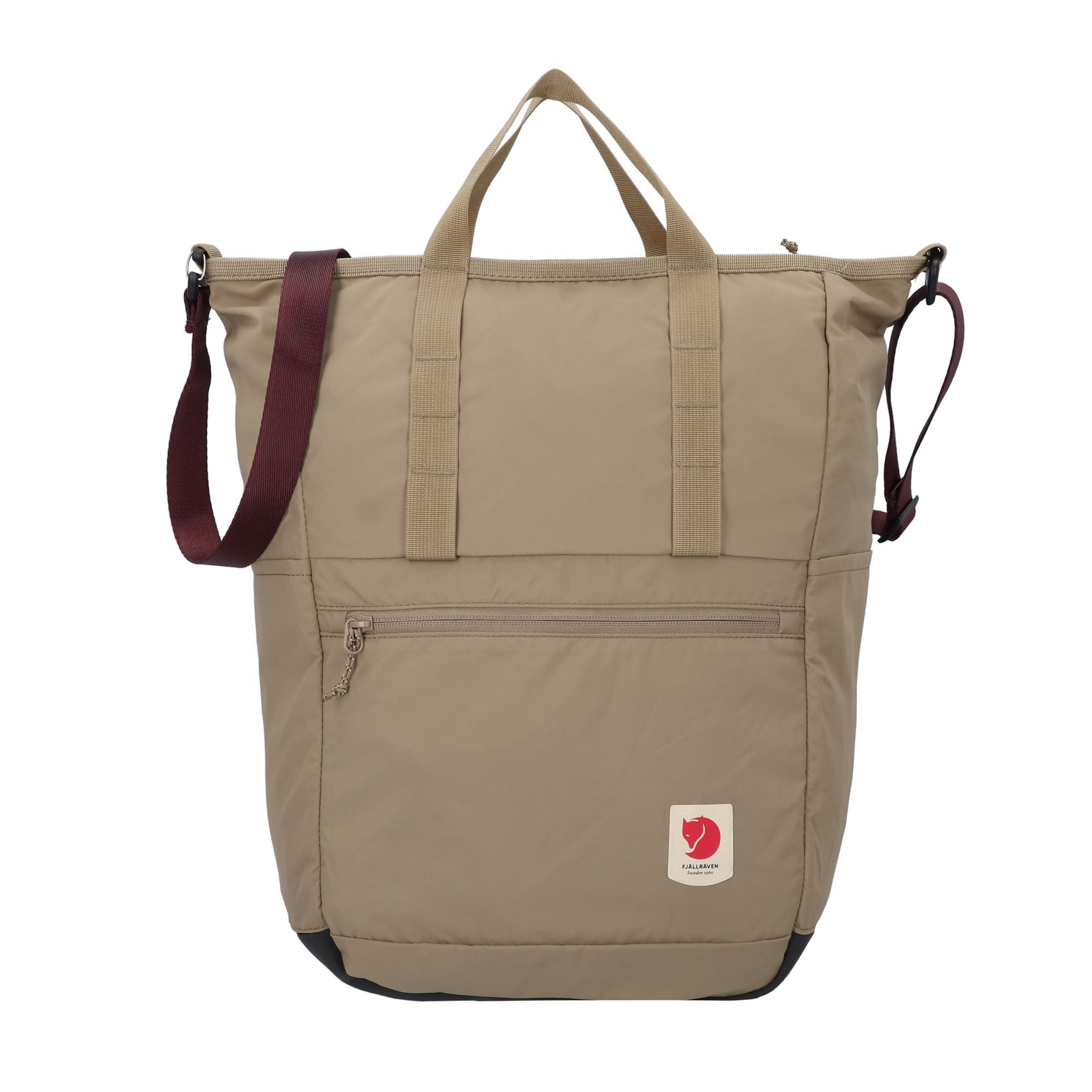 Zaino 'High Coast' di Fjällräven in beige: frontale