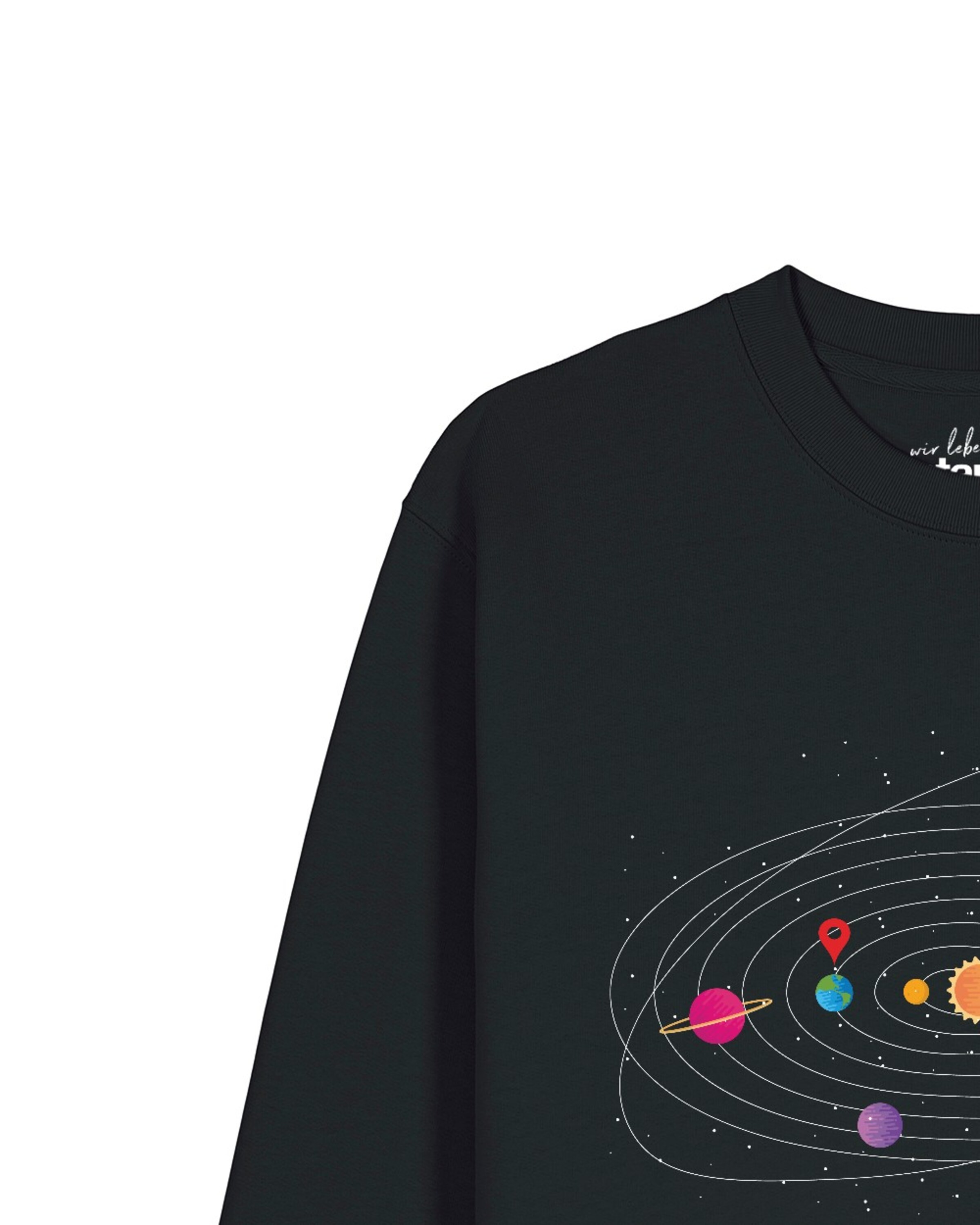 Sweat-shirt 'Sonnensystem' Watapparel en noir
