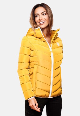 NAVAHOO Between-Season Jacket 'Elva' in Yellow: front