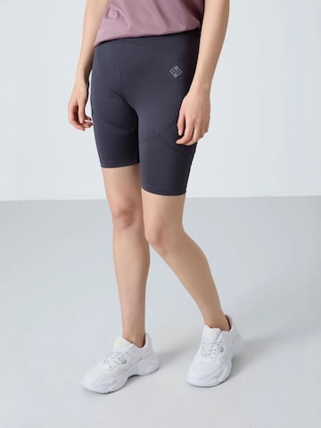 Tommy Life - Tapered Leggings 'Gamaschen' em cinzento