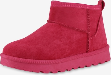 Boots 'Estelle' di Van Hill in rosso: frontale